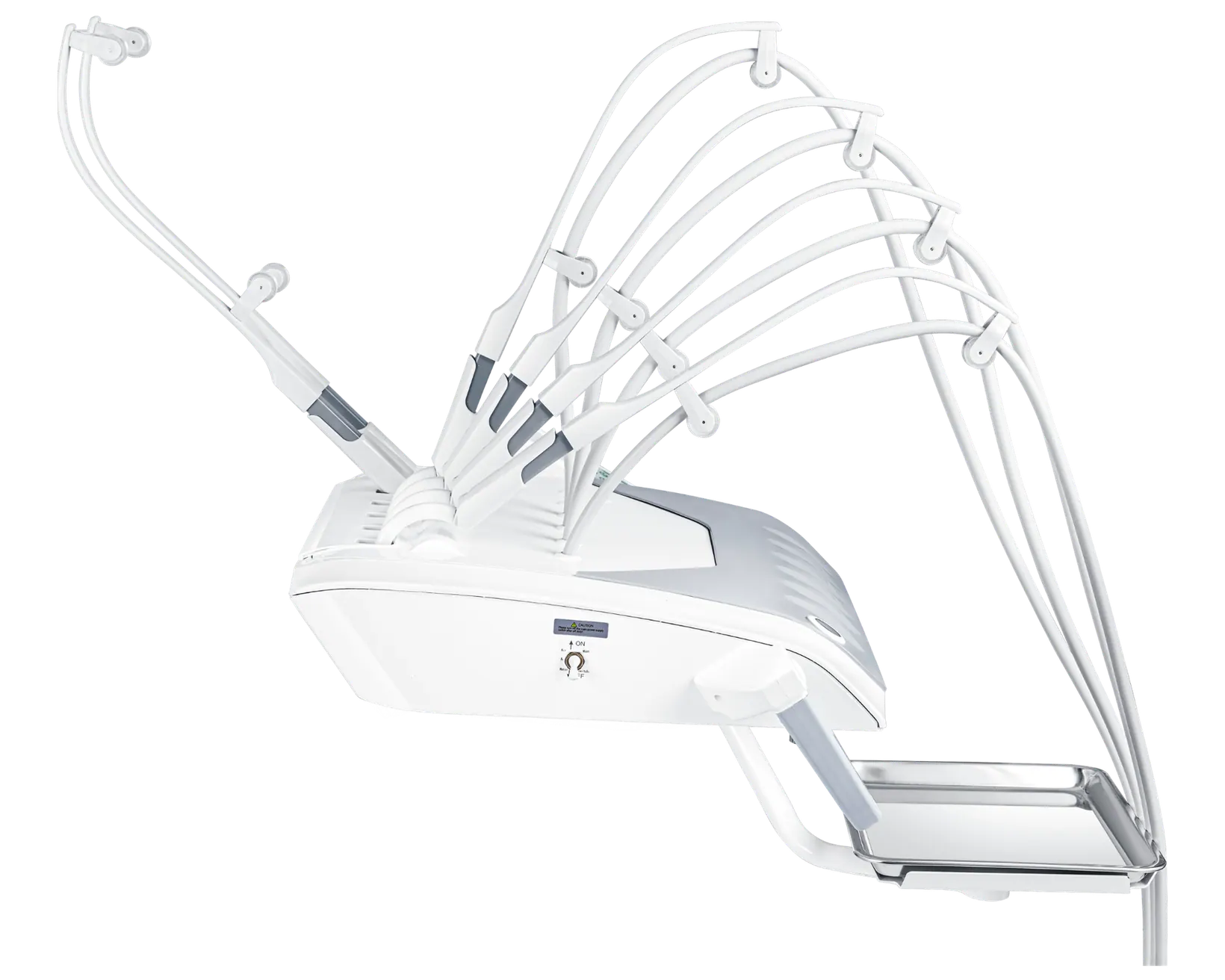 Up-mounted tray